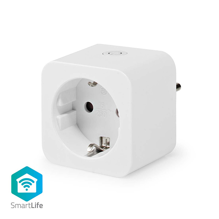 SmartLife Smart Plug Wi-Fi Power meter 3680W Type F - NEDIS 233-2157
