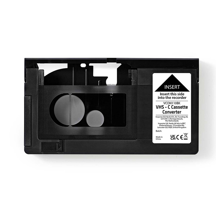 VHS Converter Conversion: VHS-C to VHS - NEDIS 233-2158