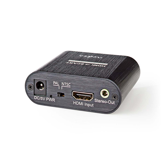 HDMI Converter, HDMI Input - SCART Female Metal Anthracite - NEDIS 233-2167