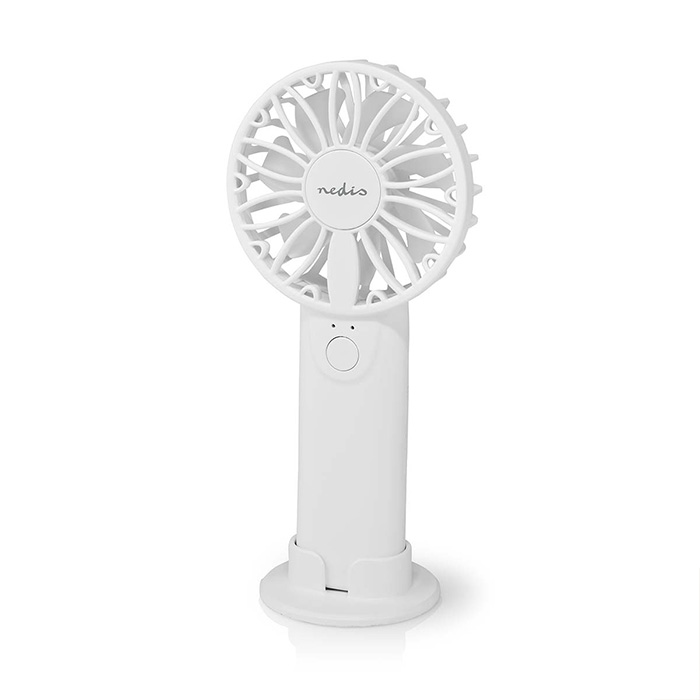 Hand Fan 60mm with 2-Speed, in white color. - NEDIS 233-2193
