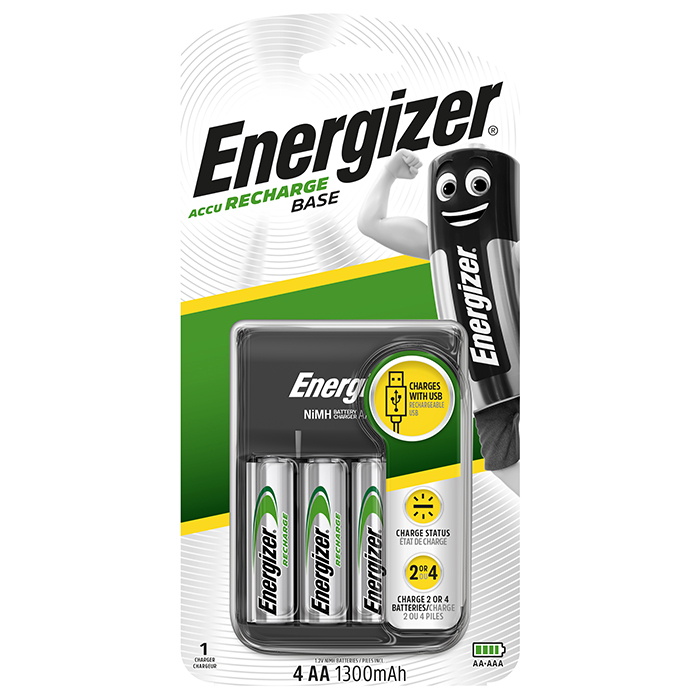 Energizer Base Battery Charger AA / AAA. - ENERGIZER 016-5299