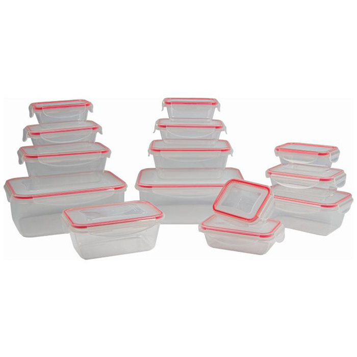 Set of 14 plastic fresh food containers. - CLASSBACH 244-0003