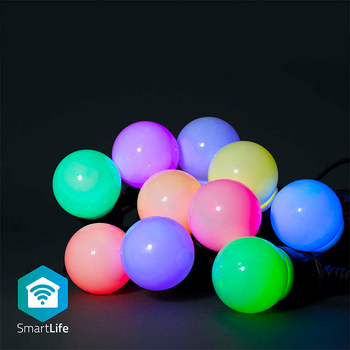 SmartLife Decorative LED Party Lights RGB, 10 LED's, 9.00m. - NEDIS 233-2258