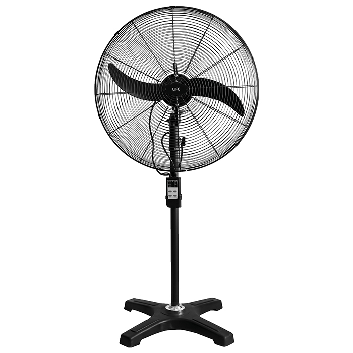 Industrial stand fan with remote control, 210W - LIFE 221-0342