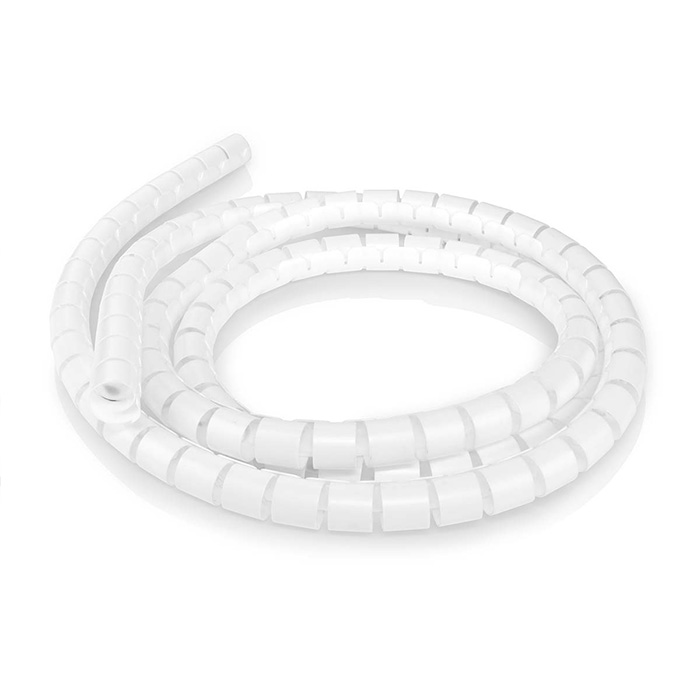 Cable management with max. cable thickness: 22mm 2.00m, white. - NEDIS 233-2272