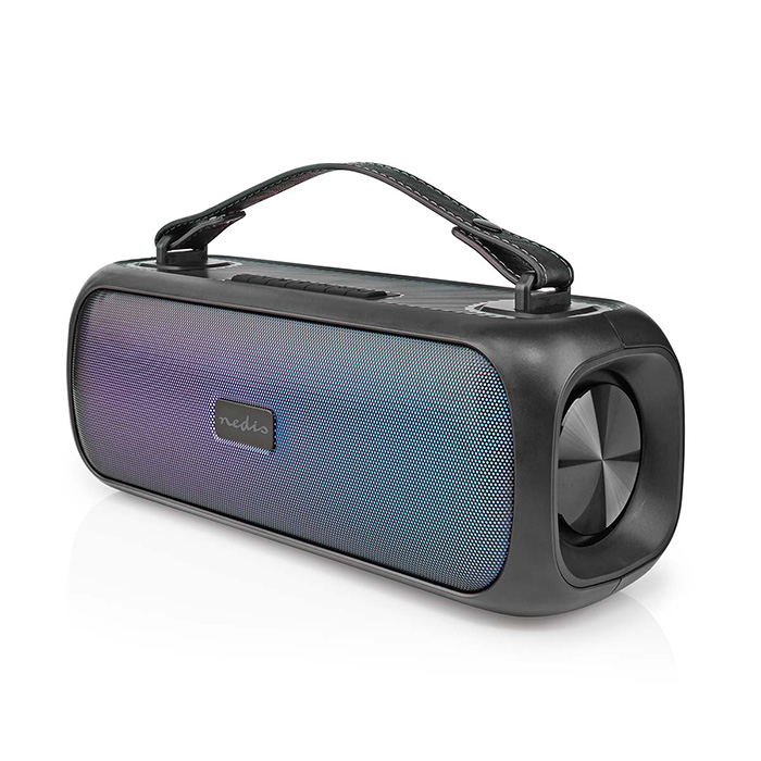 Bluetooth Party Boombox 2.0 with IPX5, carrying handle and party lights, 30W. - NEDIS 233-2302