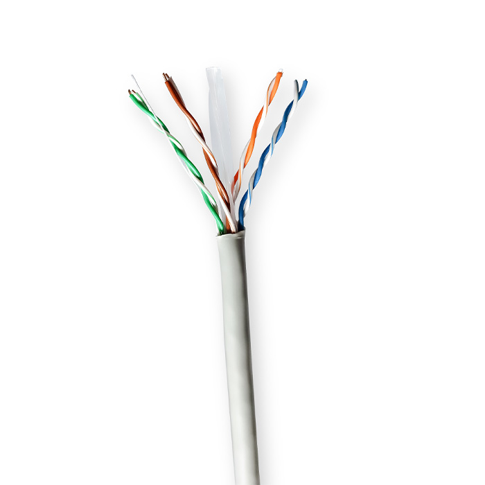 Network cable roll CAT6 U/UTP CCA, 100.0m for indoor, grey. - NEDIS 233-2339