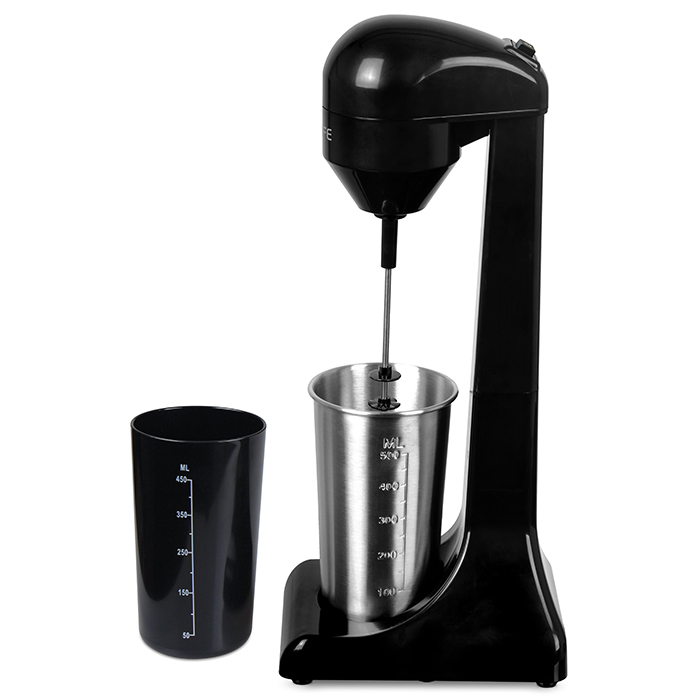Drink mixer with 1 inox + 1 plastic cup, and push button, 100W. - LIFE 221-0356