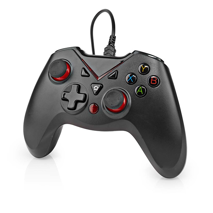 Gamepad USB type-A with number of buttons: 12, black. - NEDIS 233-2343