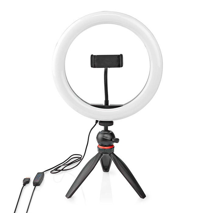 Ring Light 10inch 120 LED's with tripod stand. - NEDIS 233-2346