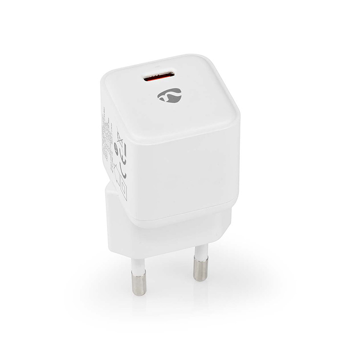 Wall Charger 1.67 / 2.22 / 3.0A with output 1 x USB-C, 20W. - NEDIS 233-2359
