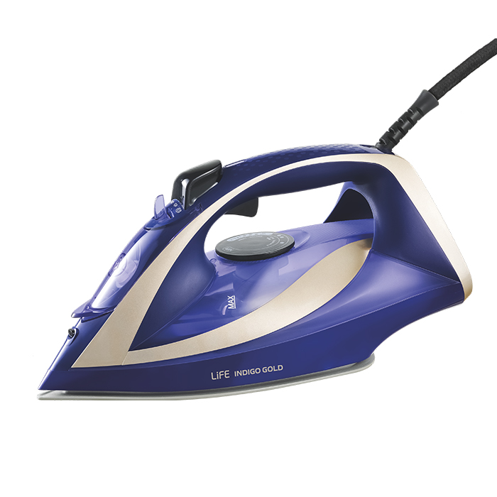 Steam iron with ceramic coating soleplate, 3000W. - LIFE 221-0363