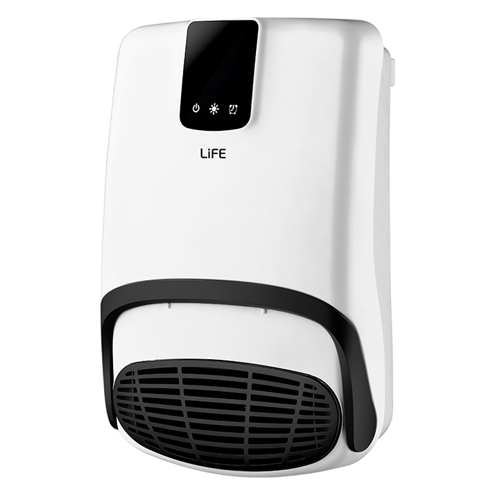 Wall mount bathroom fan heater with IP23 protection, 2000W. - LIFE 221-0368