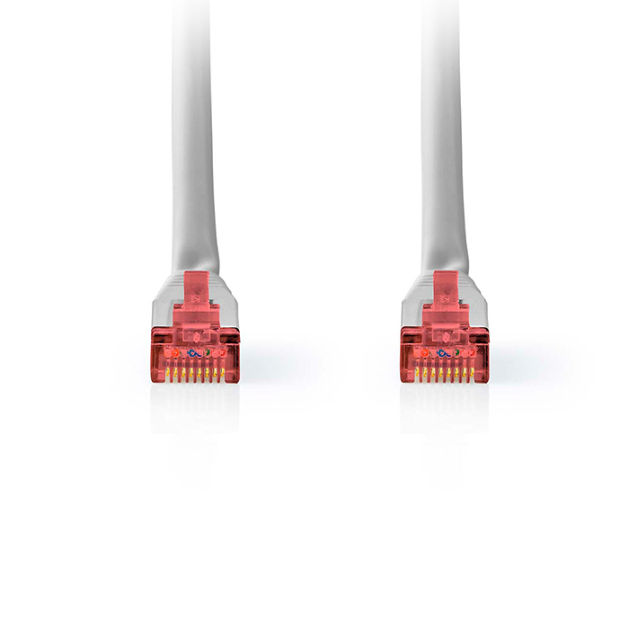 CAT6 cable, RJ45 male - RJ45 male S/FTP, 5.00m, grey color. - NEDIS 233-2489