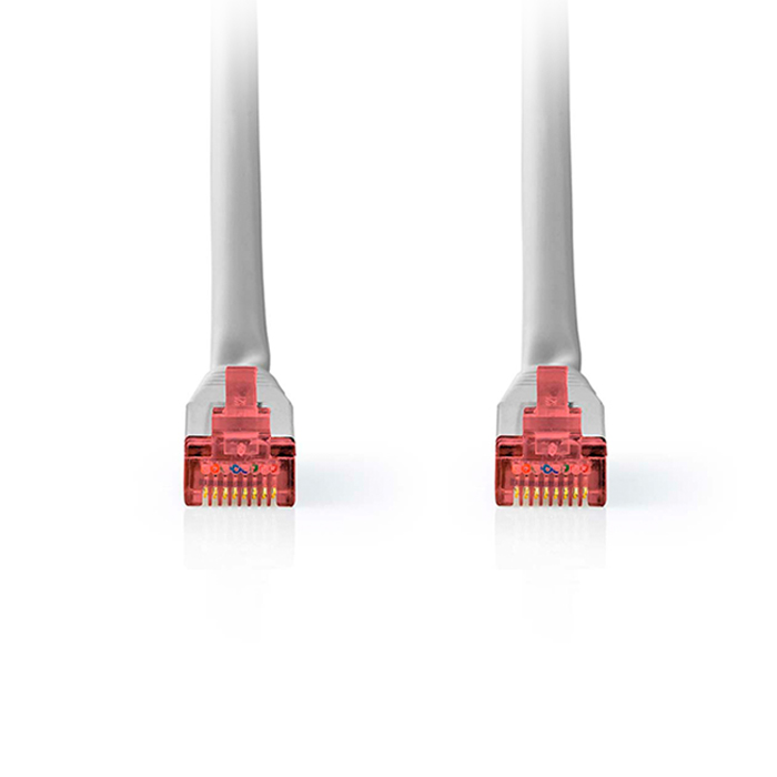 CAT6 cable, RJ45 male - RJ45 male S/FTP, 10.0m grey color. - NEDIS 233-2491