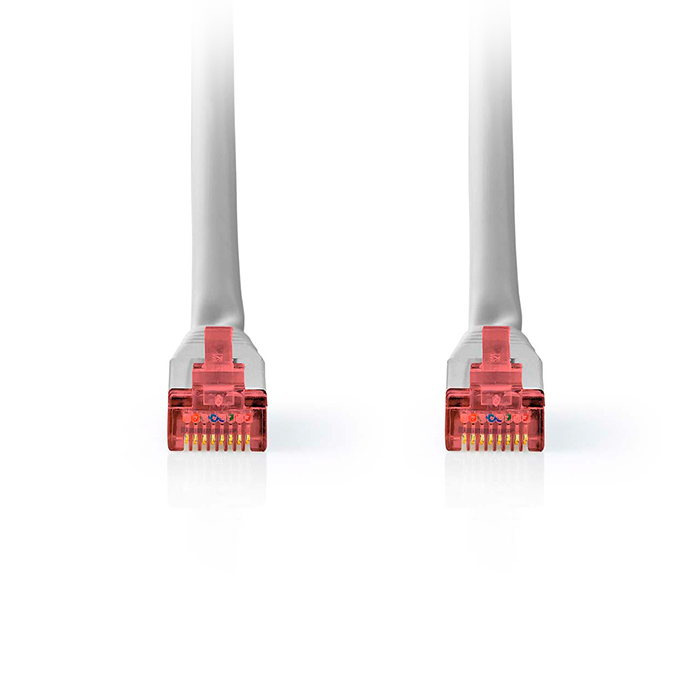 CAT6 cable, RJ45 male - RJ45 male S/FTP, 15.0m grey color. - NEDIS 233-2492