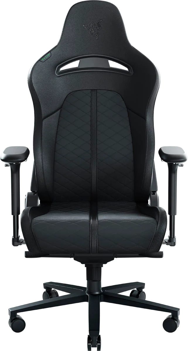 Razer ENKI BLACK Gaming Chair - Built-in Lumbar Arch Memory Foam PU Leather Adjustable Recline - Razer 1.28.80.02.024