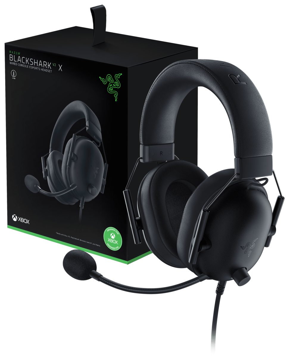 Razer BLACKSHARK V2 X for XBOX Licensed - 7.1 Gaming Headset – Audio Jack - XBOX/PC/PS4/PS5/Switch - Razer 1.28.80.12.140