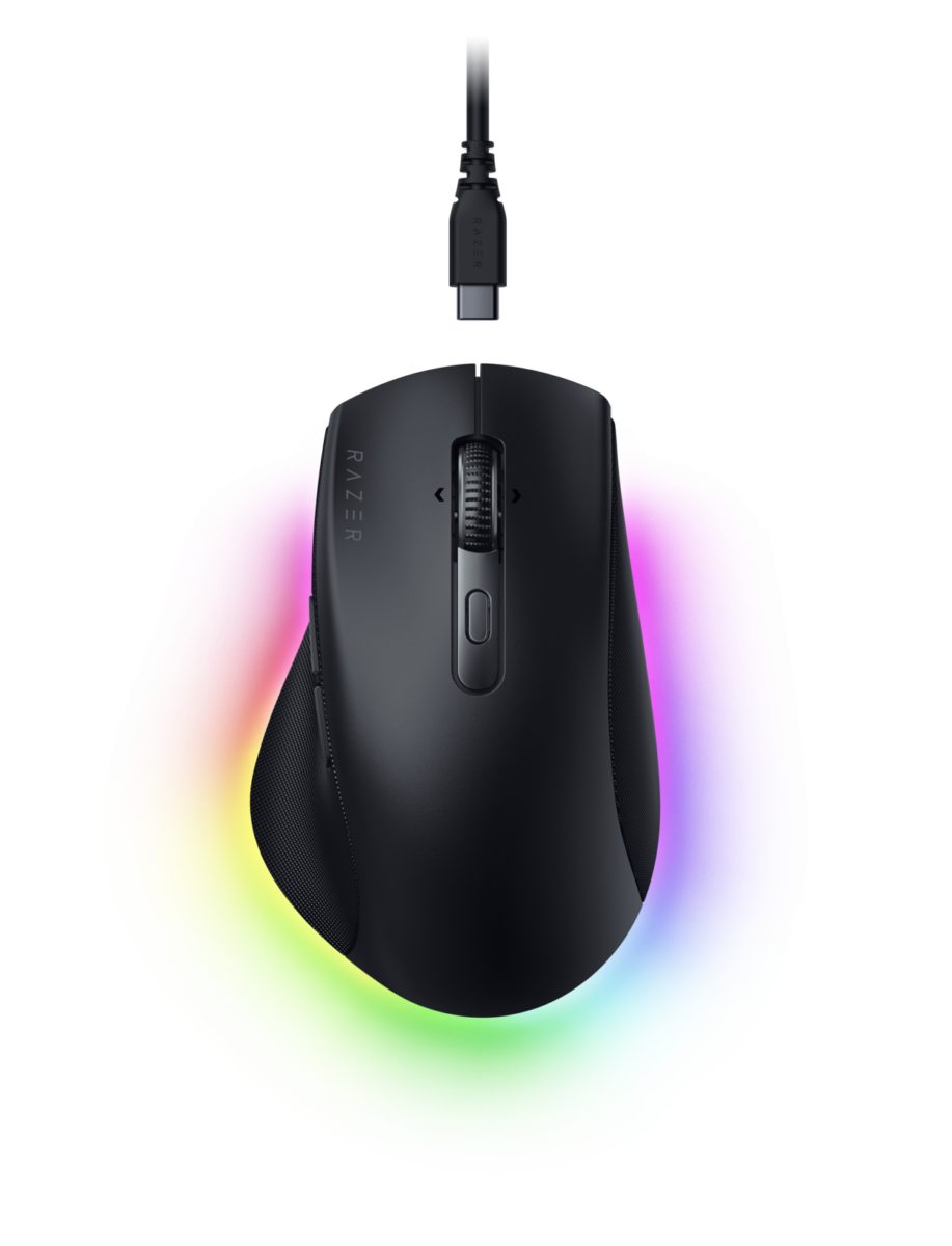 Razer PRO CLICK V2 - Wireless Ergonomic Mouse - ChatGPT AI - RGB Gaming - Long Battery - Razer 1.28.80.12.154