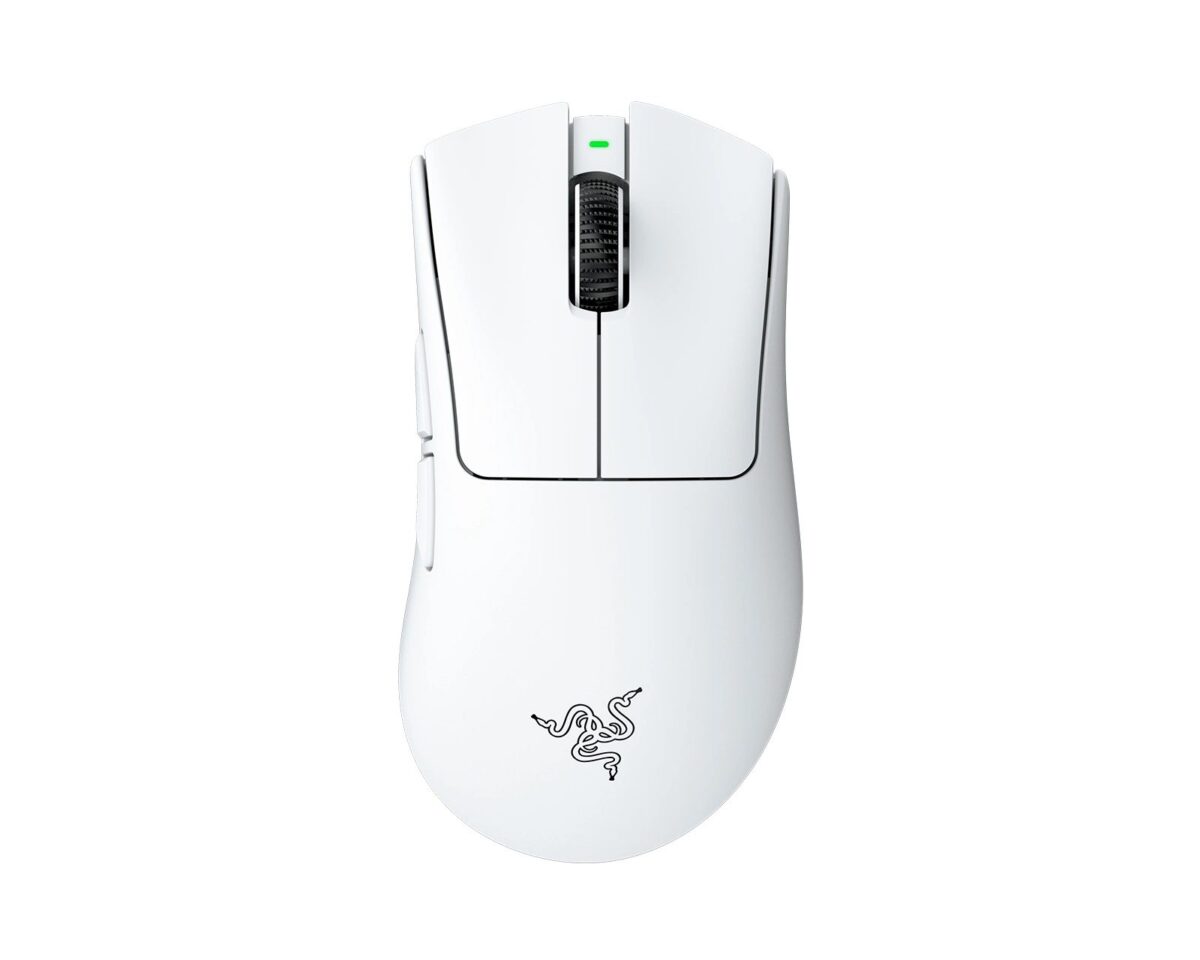 Razer DEATHADDER V4 PRO WHITE - 56g Wireless Gaming Mouse - Ergonomic - 120 Hours Battery - 45K DPI - Razer 1.28.80.12.156