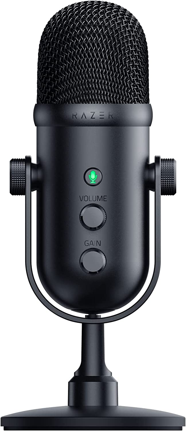 Razer SEIREN V2 PRO - USB Dynamic Microphone - Audio Mixer for Streaming, Recording & Podcast - Razer 1.28.80.26.186