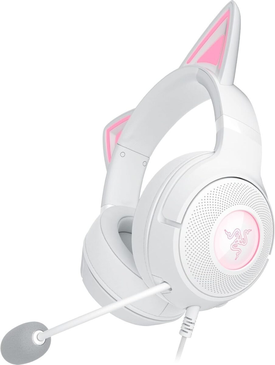 Razer KRAKEN KITTY V2 - White - RGB - USB 7.1 Gaming Headset - Kitty Ears - PC / PS5 / SWITCH - Razer 1.28.80.26.308