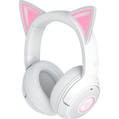 Razer KRAKEN KITTY V2 BT - White - RGB - 7.1 Gaming Headset - Kitty Ears - Bluetooth 5.2 - Razer 1.28.80.26.310