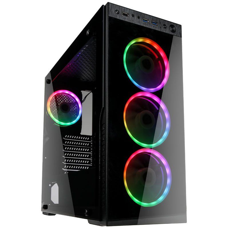 Kolink Horizon RGB Midi-Tower, Tempered Glass PC Case - black - Pro GamersWare 2.35.63.00.001