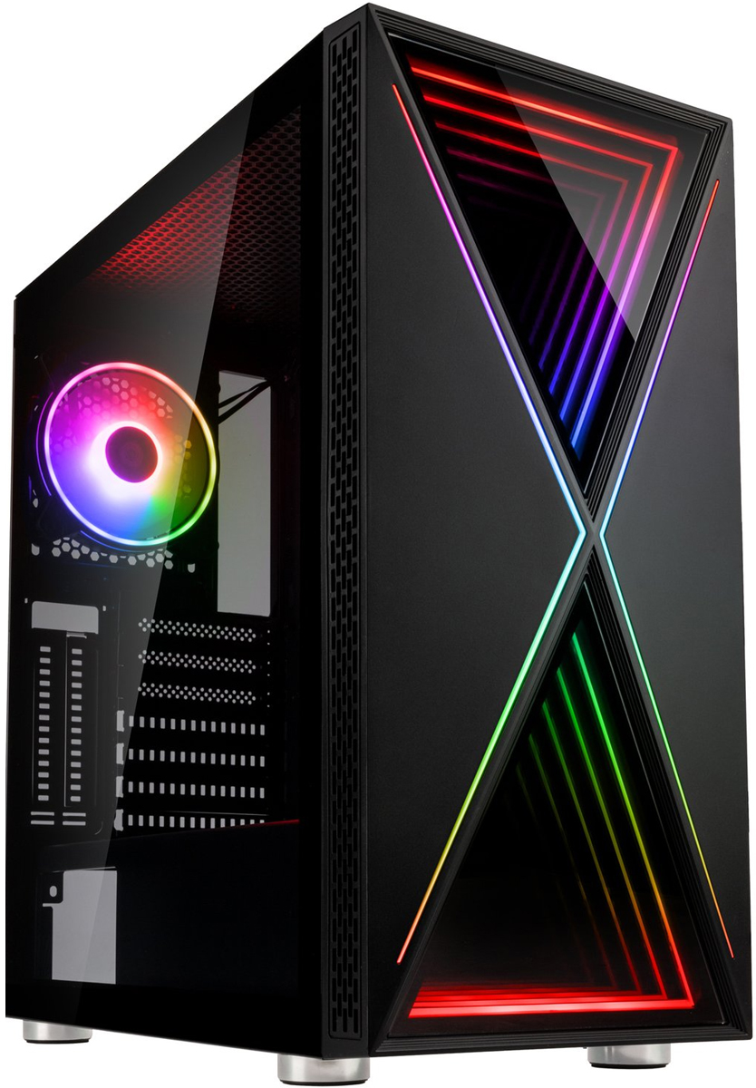 Kolink Void X ARGB Midi-Tower Black Tempered Glass PC Case - Pro GamersWare 2.35.63.00.037