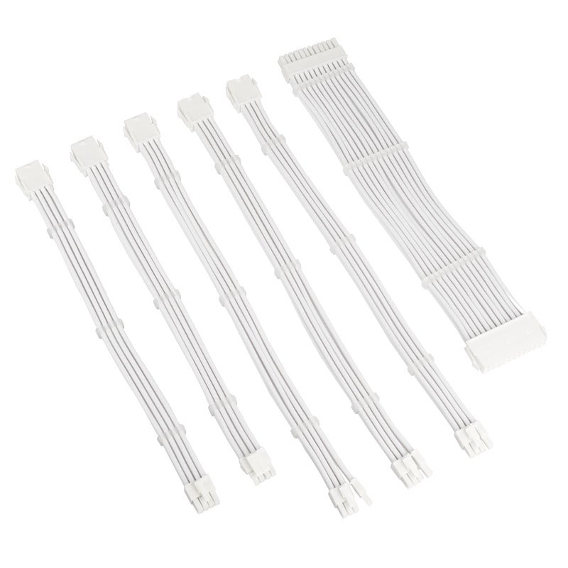 Kolink Core Adept Braided Cable Extension Kit - White - Pro GamersWare 2.35.63.00.070