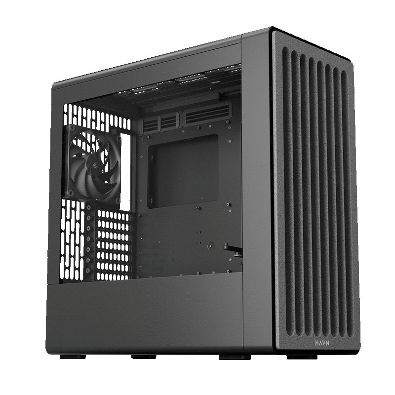HAVN BF 360 Flow Black with 180mm fans - premium ATX mid-tower - Pro GamersWare 2.35.63.00.100