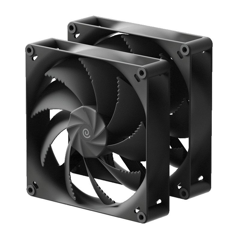 HAVN H18 Dual Pack Black 180mm A-RGB Metal Core Case Fan - Pro GamersWare 2.35.63.00.110