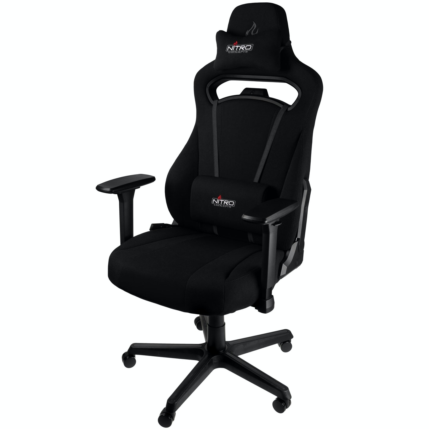 Nitro Concepts E250 Gaming Chair - Quality Fabric & Cold Foam - Stealth Black - Pro GamersWare 2.35.63.02.018