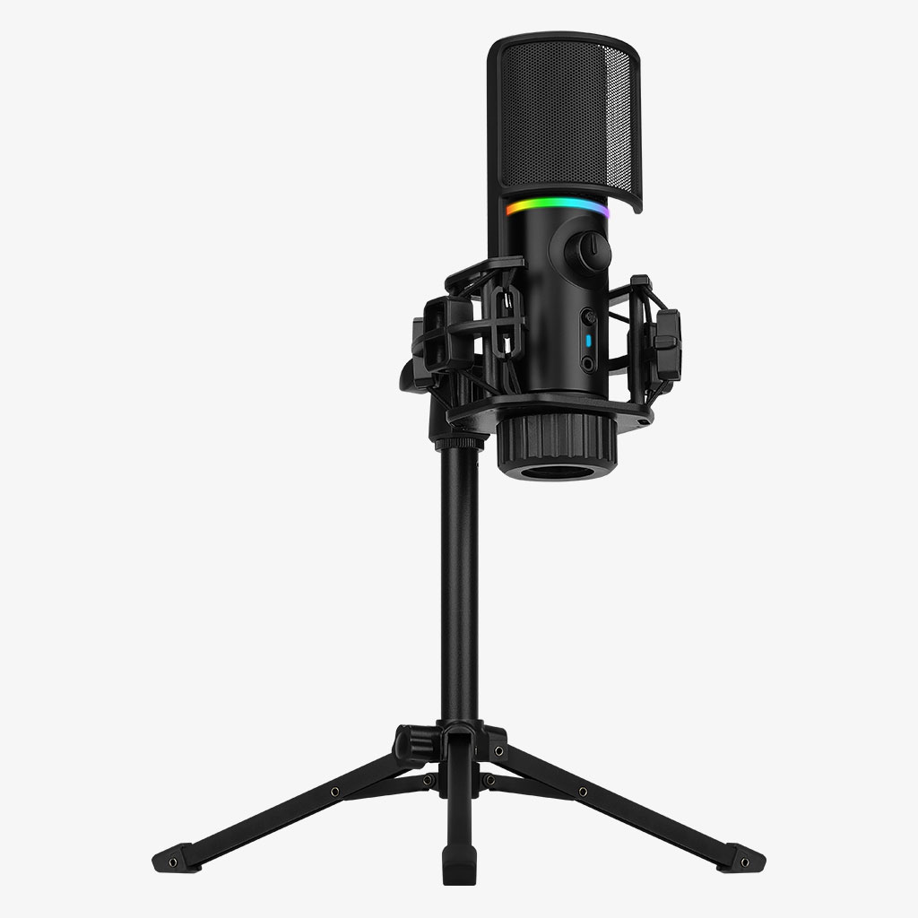 Streamplify MIC RGB microphone, USB-A, Black - incl. Tripod - CASEKING 2.35.63.03.000