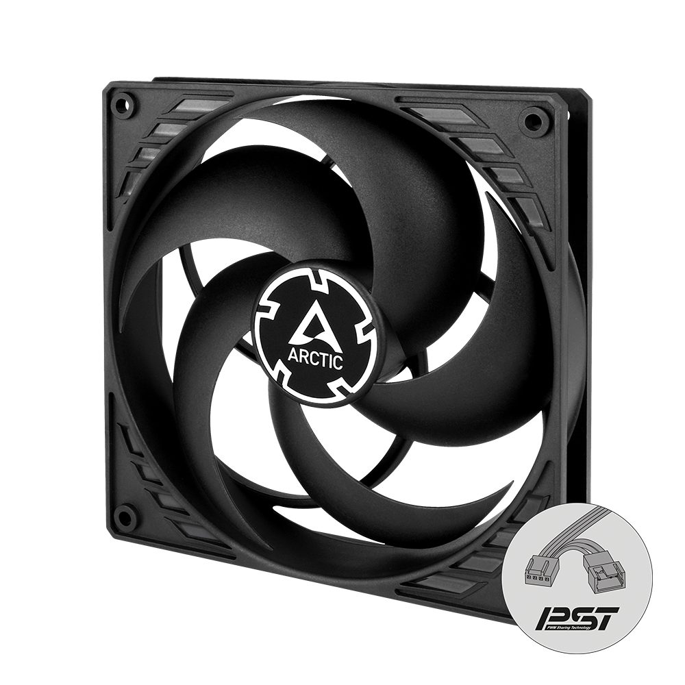 ARCTIC P14 PWM PST CO – 140mm Pressure optimized case fan | PWM Controlled speed with PST, Dual Ball - Arctic 2.35.64.00.116