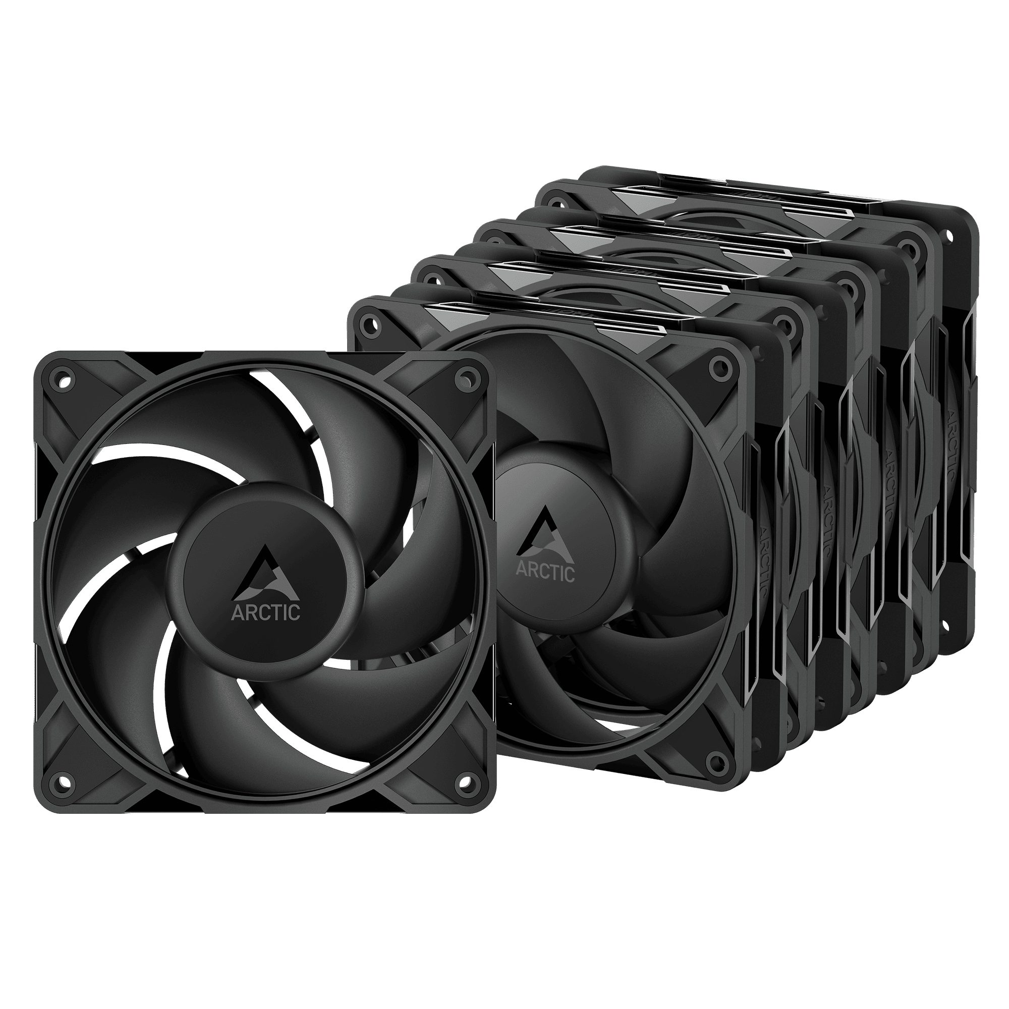 Arctic P12 Pro PST - 5 Pack - Black 120mm 3000 RPM PWM case fan - Arctic 2.35.64.00.146