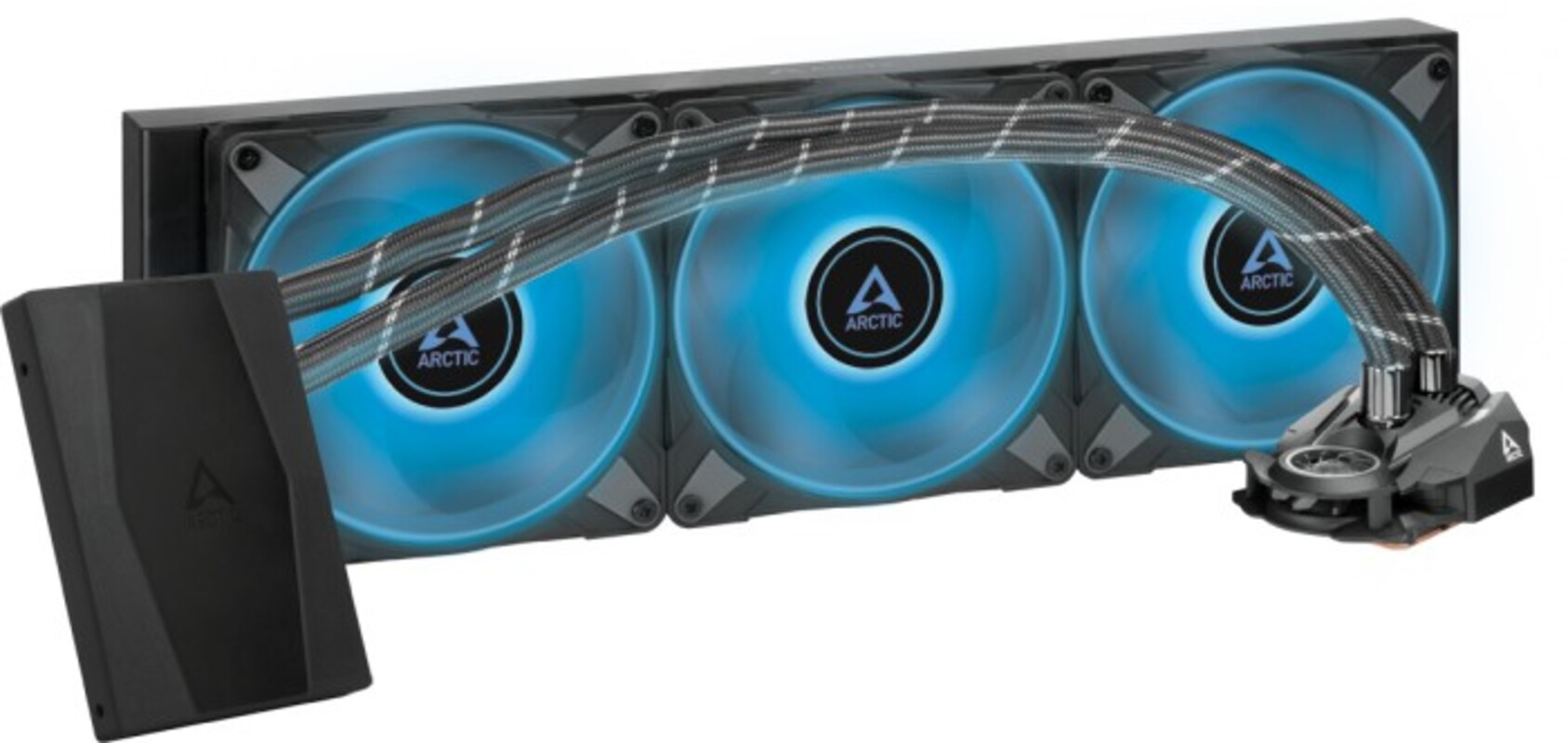 Arctic Liquid Freezer II - 420 RGB & RGB Controller : AIO CPU Water Cooler with 420mm & 3x P14 PWM - Arctic 2.35.64.03.015