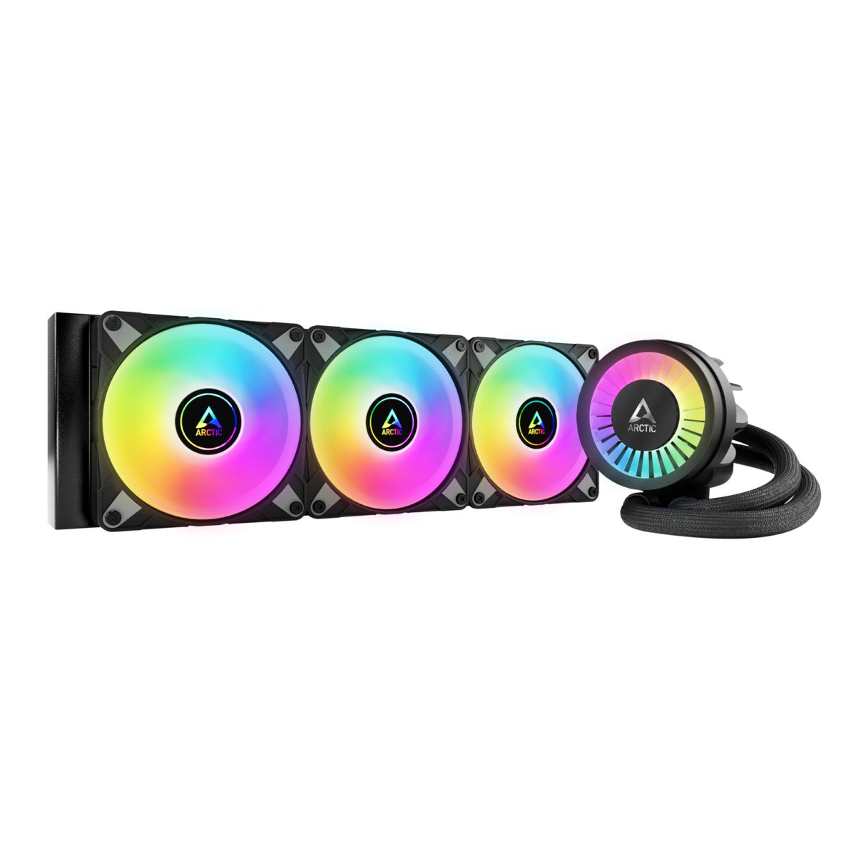 Arctic Liquid Freezer III 360mm A-RGB Black AIO CPU Water Cooler 3x P12 PWM PST A-RGB fan - Arctic 2.35.64.03.025