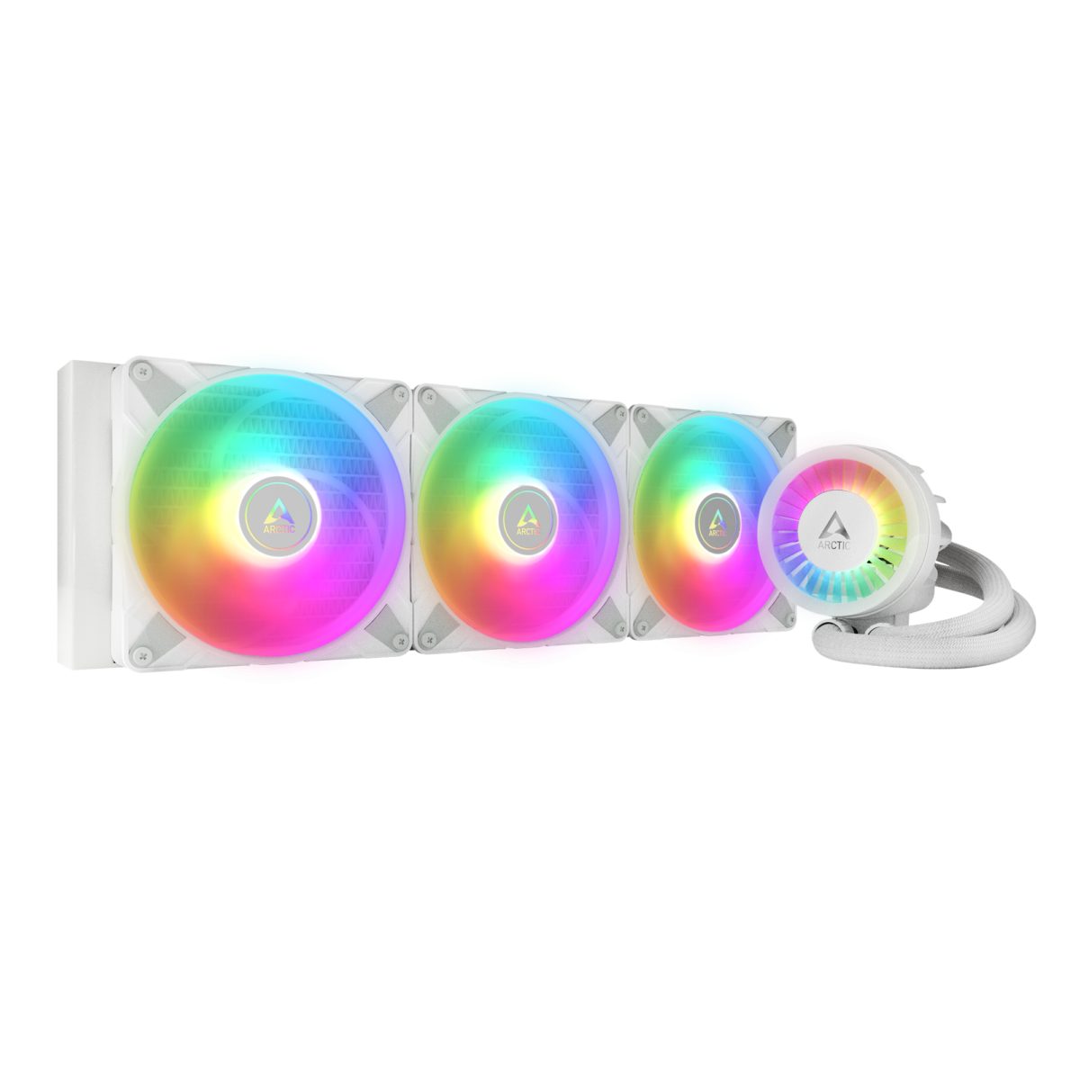 Arctic Liquid Freezer III 420mm A-RGB White AIO CPU Water Cooler 3x P14 PWM PST A-RGB fan - Arctic 2.35.64.03.030