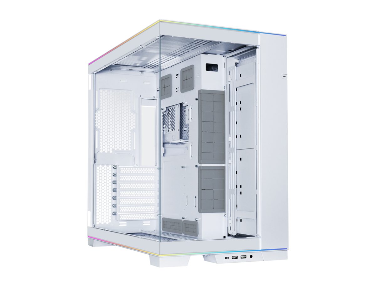 Lian Li O11D EVO RGB White - White EATX(under 280mm)/ATX Columnless Tower PC Case - LIAN LI 2.35.65.00.032