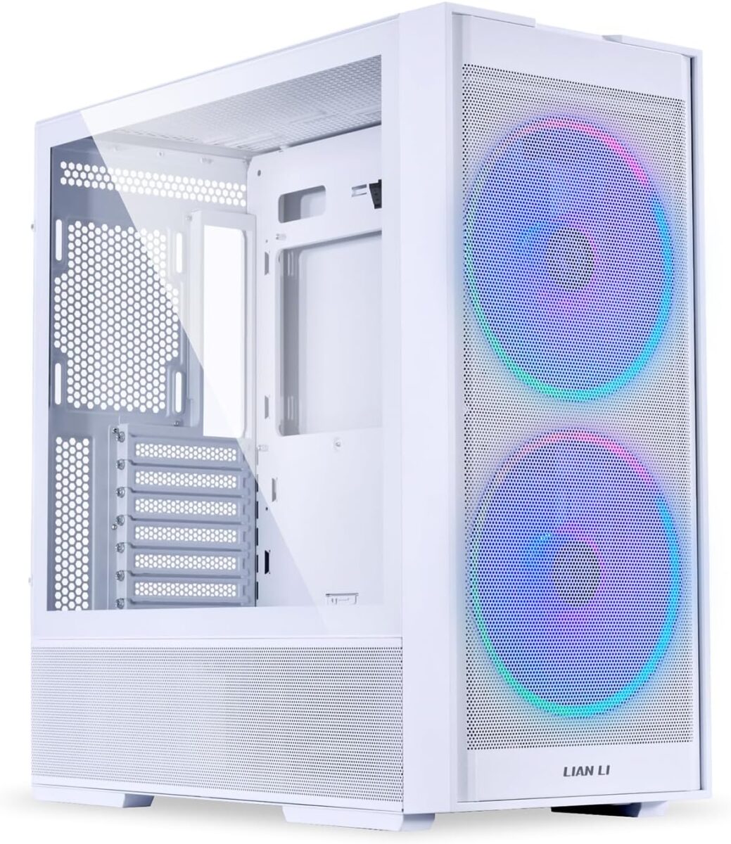 Lian Li LANCOOL 206 White - ATX PC Case w. 2 x front 160 PWM fans (ARGB) - LIAN LI 2.35.65.00.039