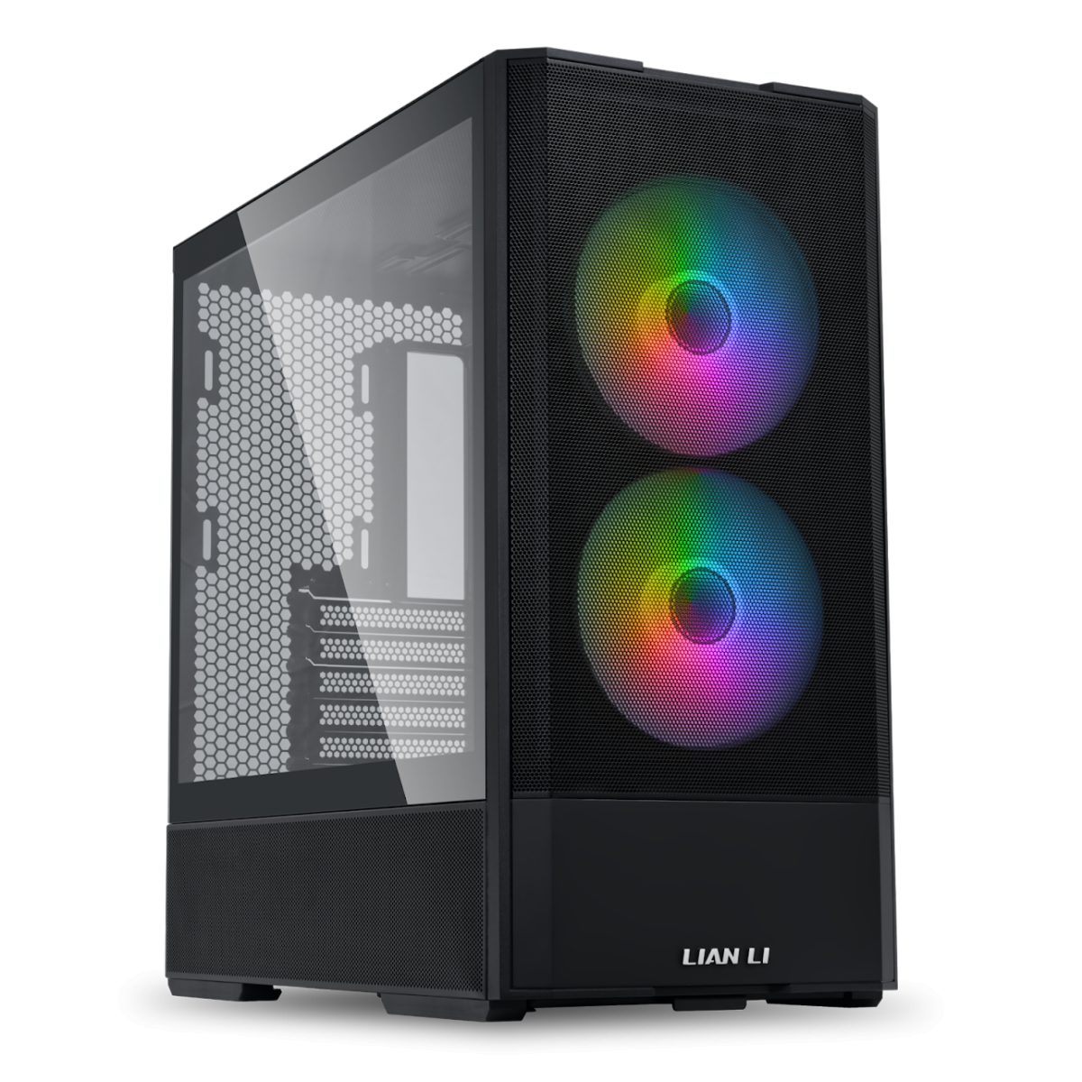 Lian Li LANCOOL 207 Black - ATX PC Case (4 ARGB FANS) 2 x front 140 PWM & 2  bottom 120 PWM reverse - LIAN LI 2.35.65.00.046