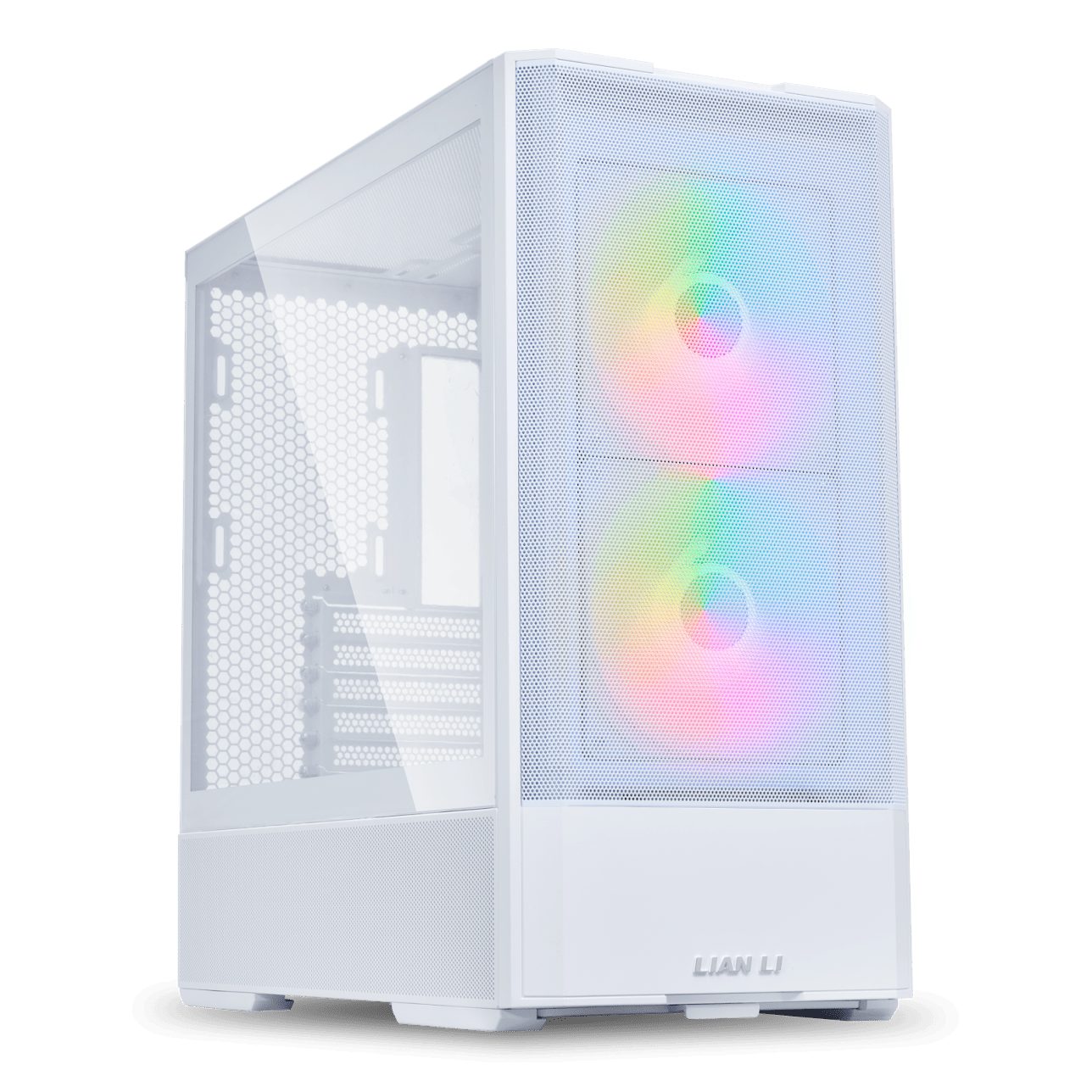 Lian Li LANCOOL 207 White - ATX PC Case (4 ARGB FANS) 2 x front 140 PWM & 2  bottom 120 PWM reverse - LIAN LI 2.35.65.00.047