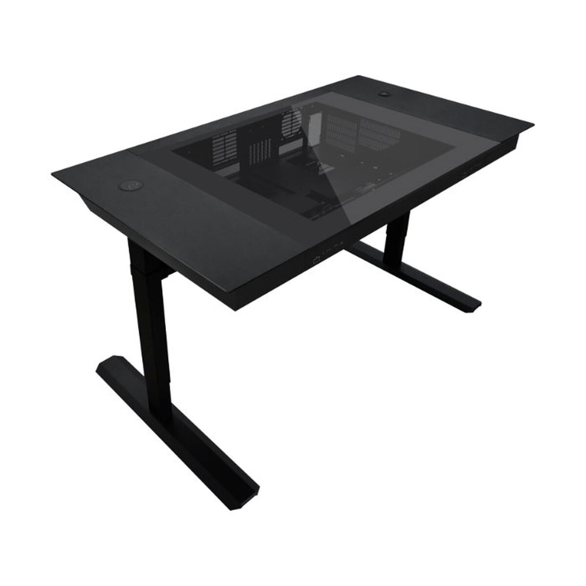 Lian Li DK07X Motorised Standing Desk Station - E-ATX-x2 (Single or Dual E-ATX PC Desk) - LIAN LI 2.35.65.00.049