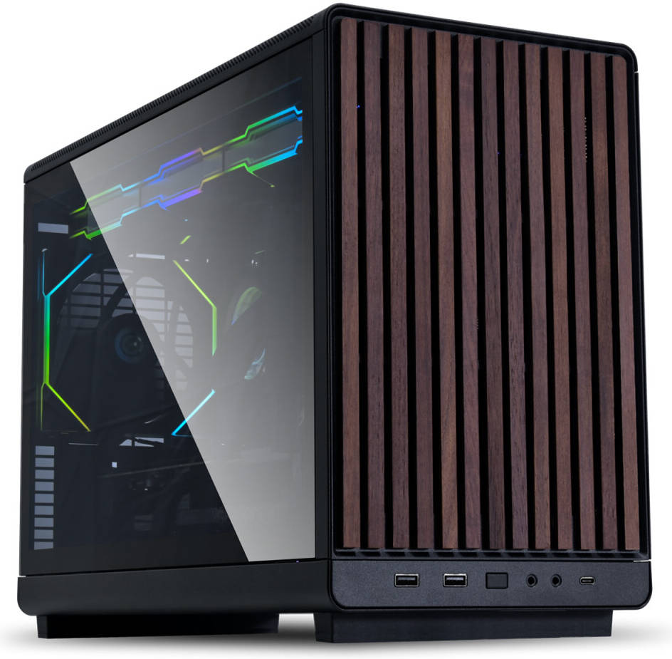 Lian Li DAN Case A3 Wood - Glass Side Panel - M-ATX All Mesh Steel-Fabric PC Case from Daniel Hansen - LIAN LI 2.35.65.00.053