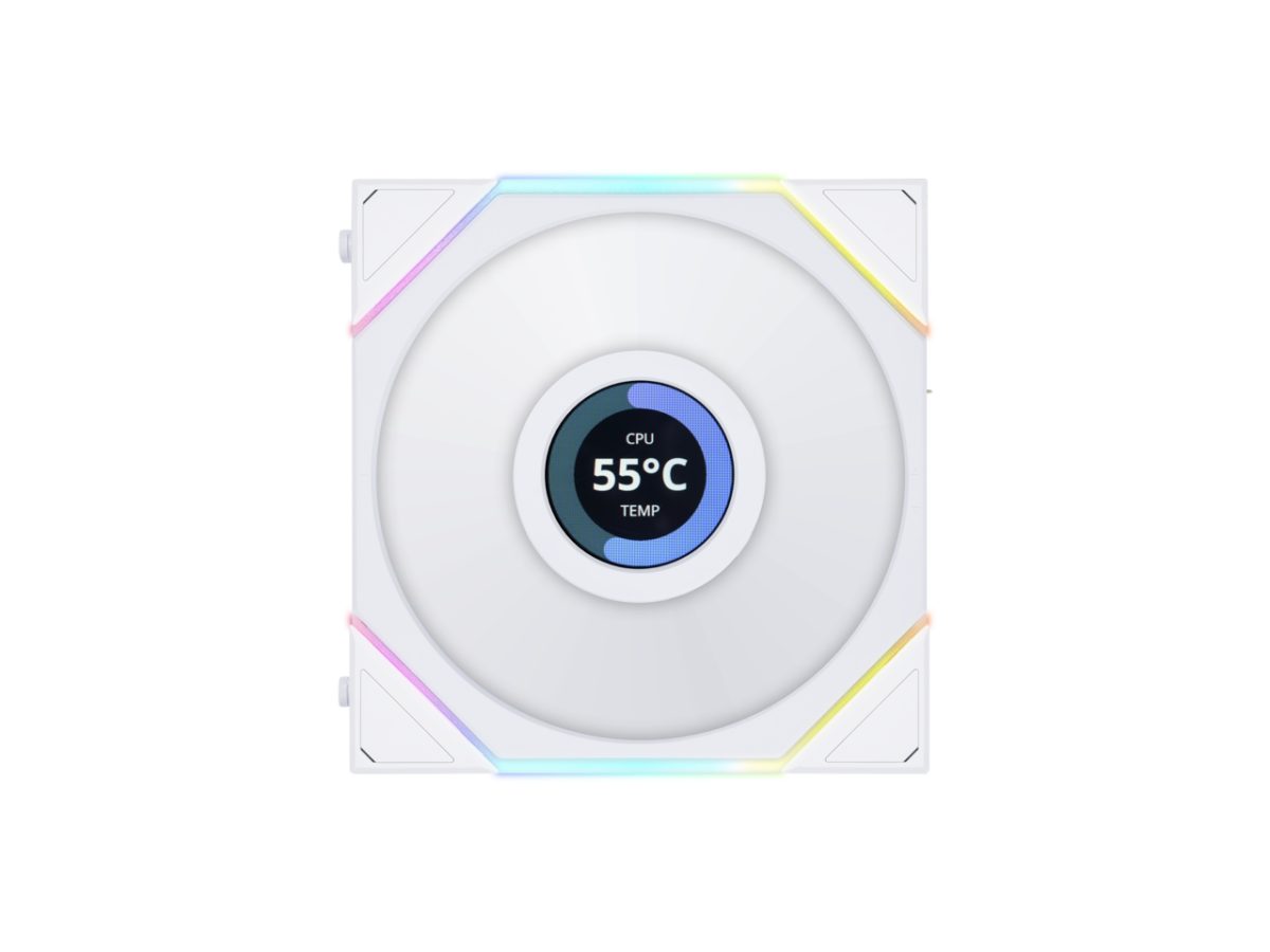 Lian Li UNIFAN TL LCD 120-1PCS Reverse White - Case Fan - LIAN LI 2.35.65.01.069