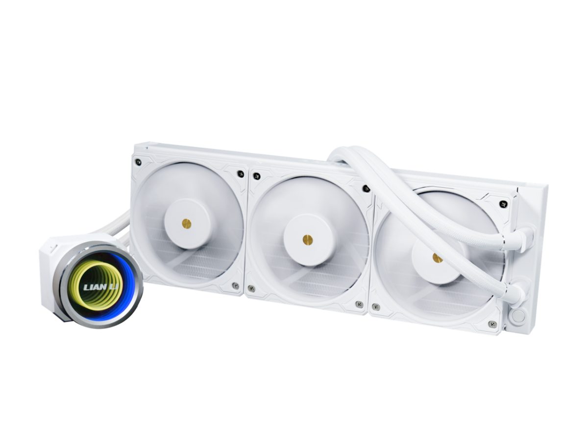 Lian Li Galahad II Trinity Performance 360 White - AIO GPU Liquid Cooler with Performance Fans - LIAN LI 2.35.65.01.081