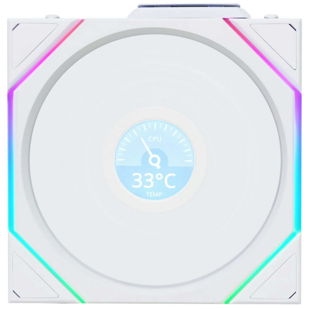 Lian Li UNI FAN TL-LCD Wireless 120 White (1pc) Case Fan - LIAN LI 2.35.65.01.128