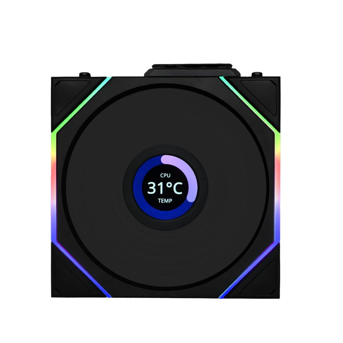 Lian Li UNI FAN TL-LCD Wireless Reverse 120 Black (1pc) Case Fan - LIAN LI 2.35.65.01.130