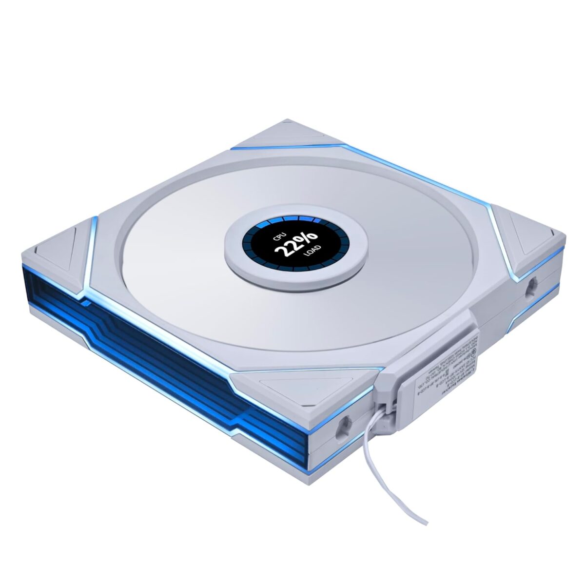 Lian Li UNI FAN TL-LCD Wireless Reverse 140 White (1pc) Case Fan - No Controller Included - LIAN LI 2.35.65.01.146